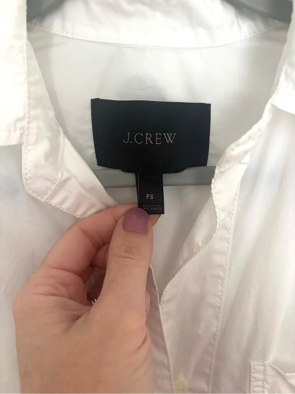 J. Crew Popover Shirt Dress White Short-Sleeve Button-Down 100% Cotton